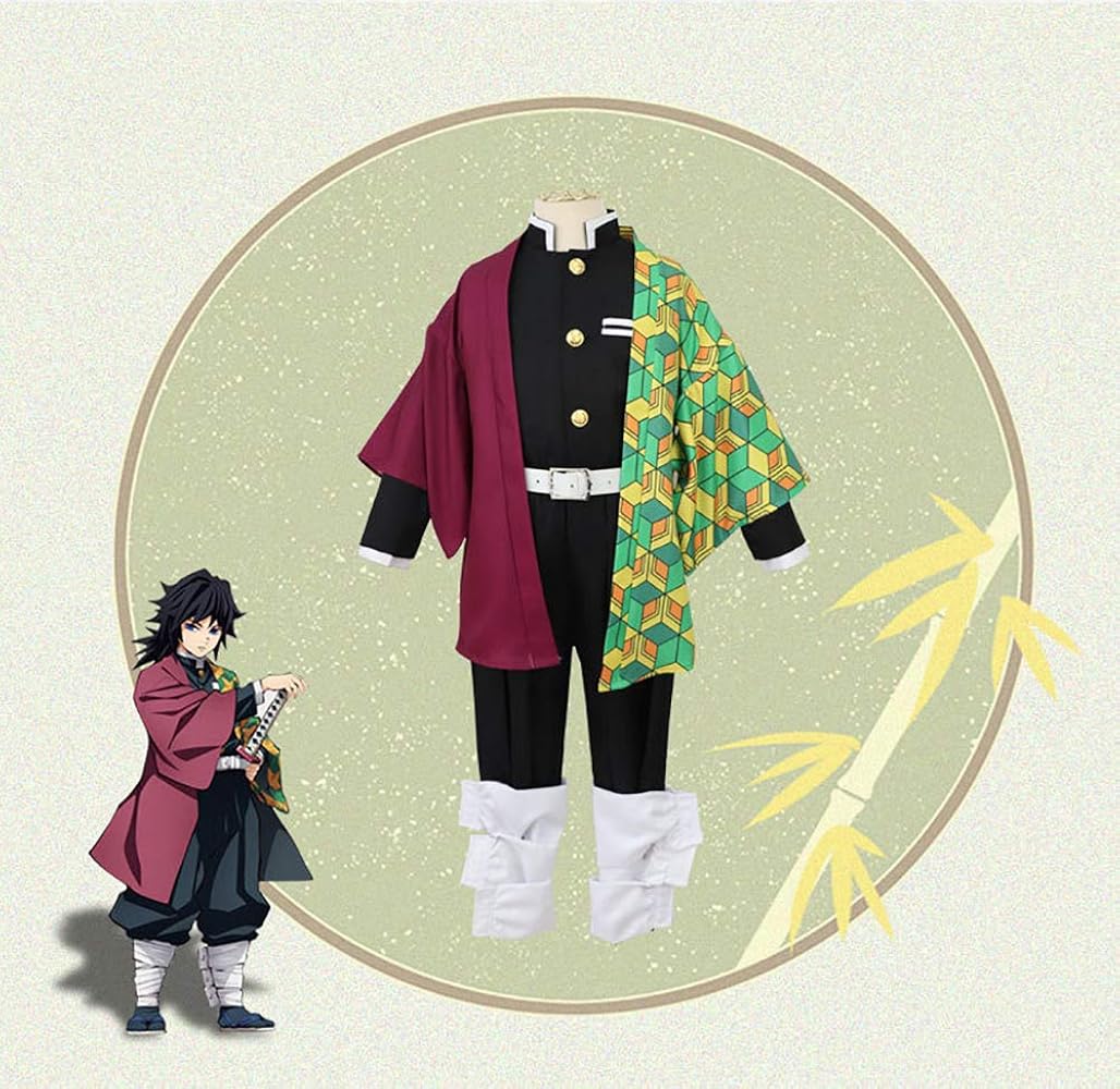 Amazon.co.jp: [Awdmosou] 鬼殺隊 子供服 子供用 水柱 冨岡 義勇